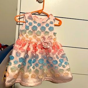 ♥️Purple rose beautiful birthday princess formal dress gown toddler